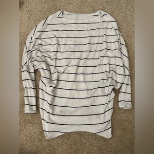 Striped White and Black Sweater